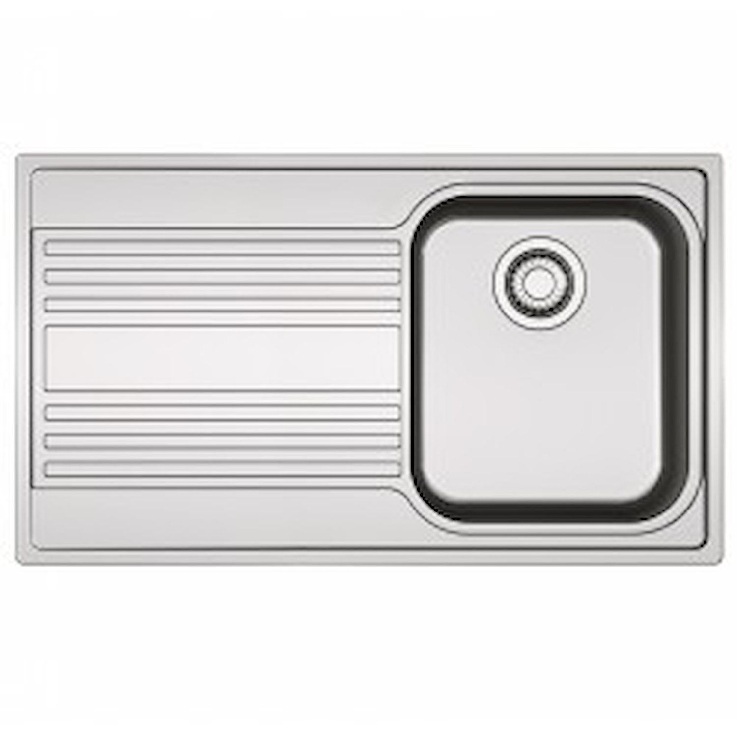 Franke Rpx61186Sx Lavello 86Cm 1Vasca C/Gocc.Sx Inox Satinato