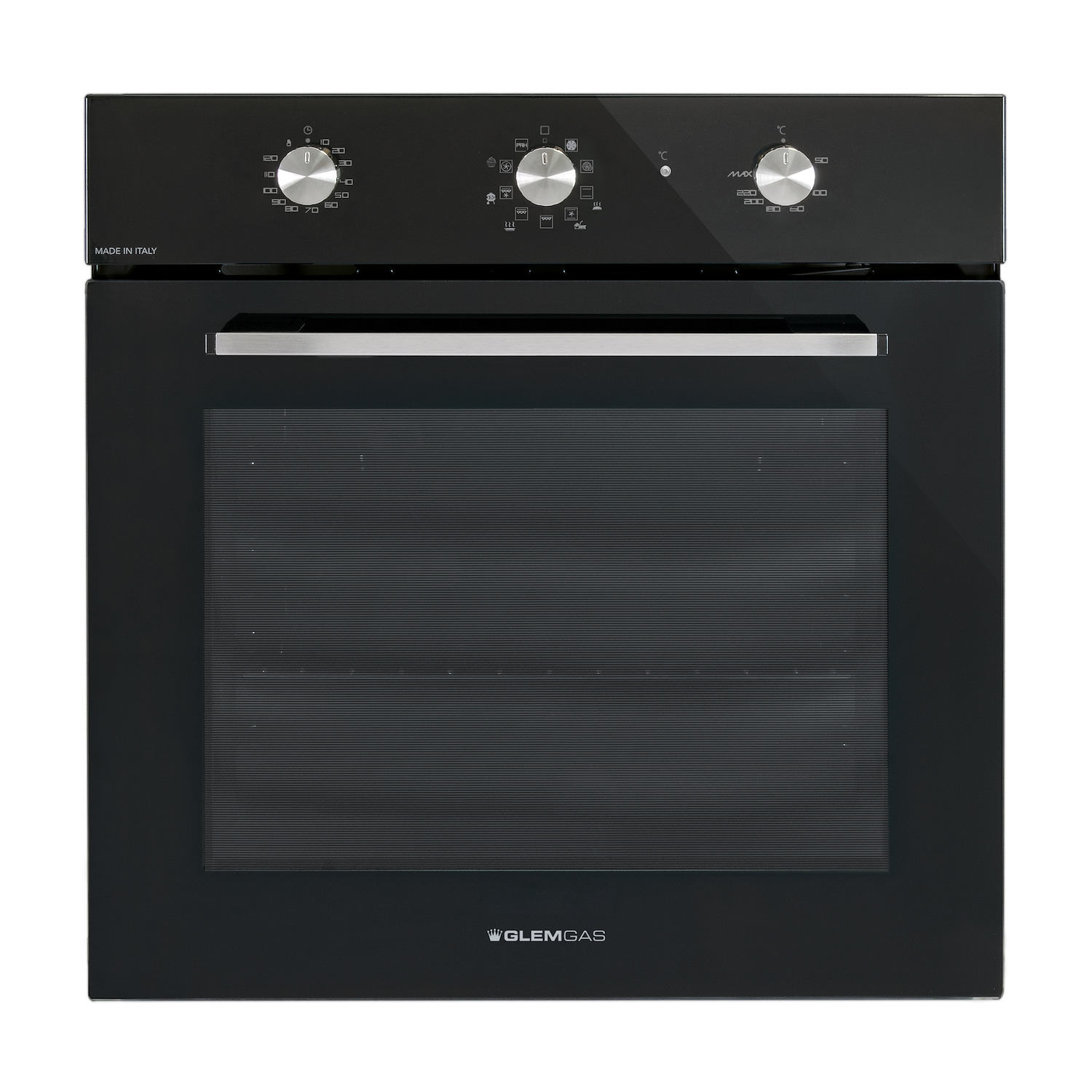 Glem Gas Forno 'Stilish' Multifunzione Elettrico Termoventilato Colore Nero Lucido 60 Cm