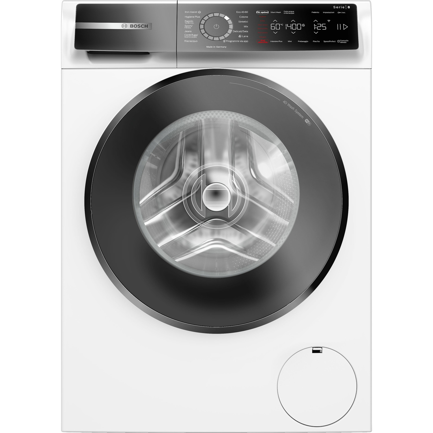 Bosch Wgb24400It Serie 8 Lavatrice A Carica Frontale 9 Kg 1400 Rpm Classe A