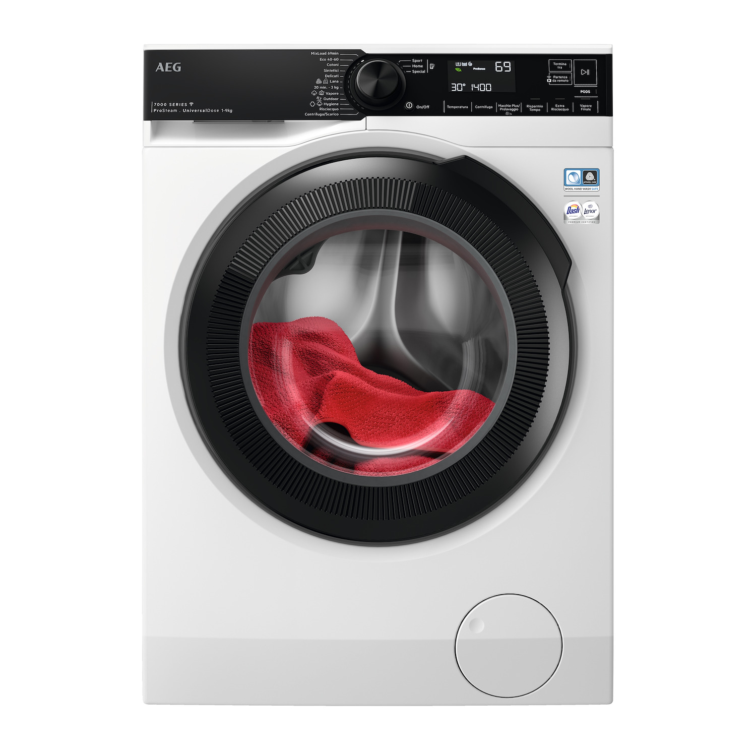 Aeg Lavabiancheria Serie 7000 Universaldose Con Tecnologia Prosteam® 9 Kg