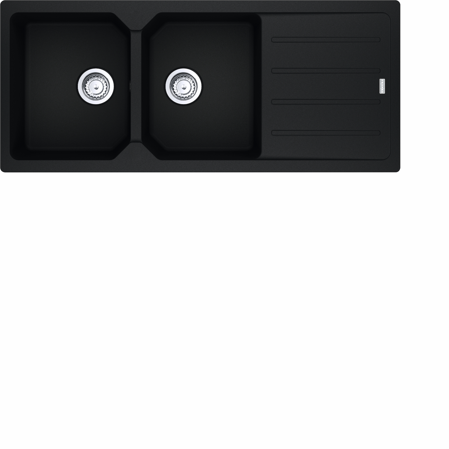 Franke Lavello 116Cm 2Vasche C/Gocc. City Nero