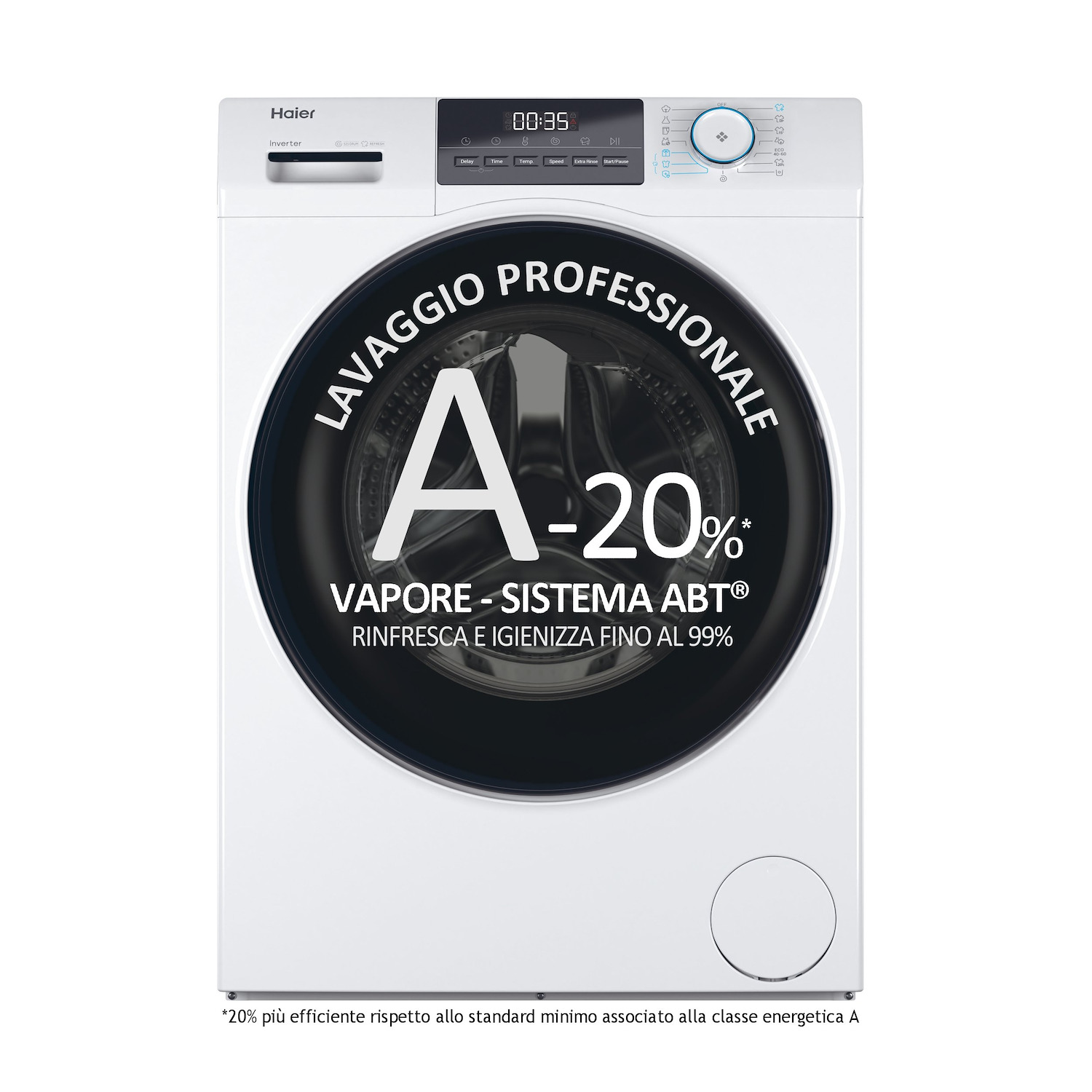 Haier Hw90-Bp14929A Lavatrice Caricamento Frontale 9 Kg 1400 Giri/Min Bianco