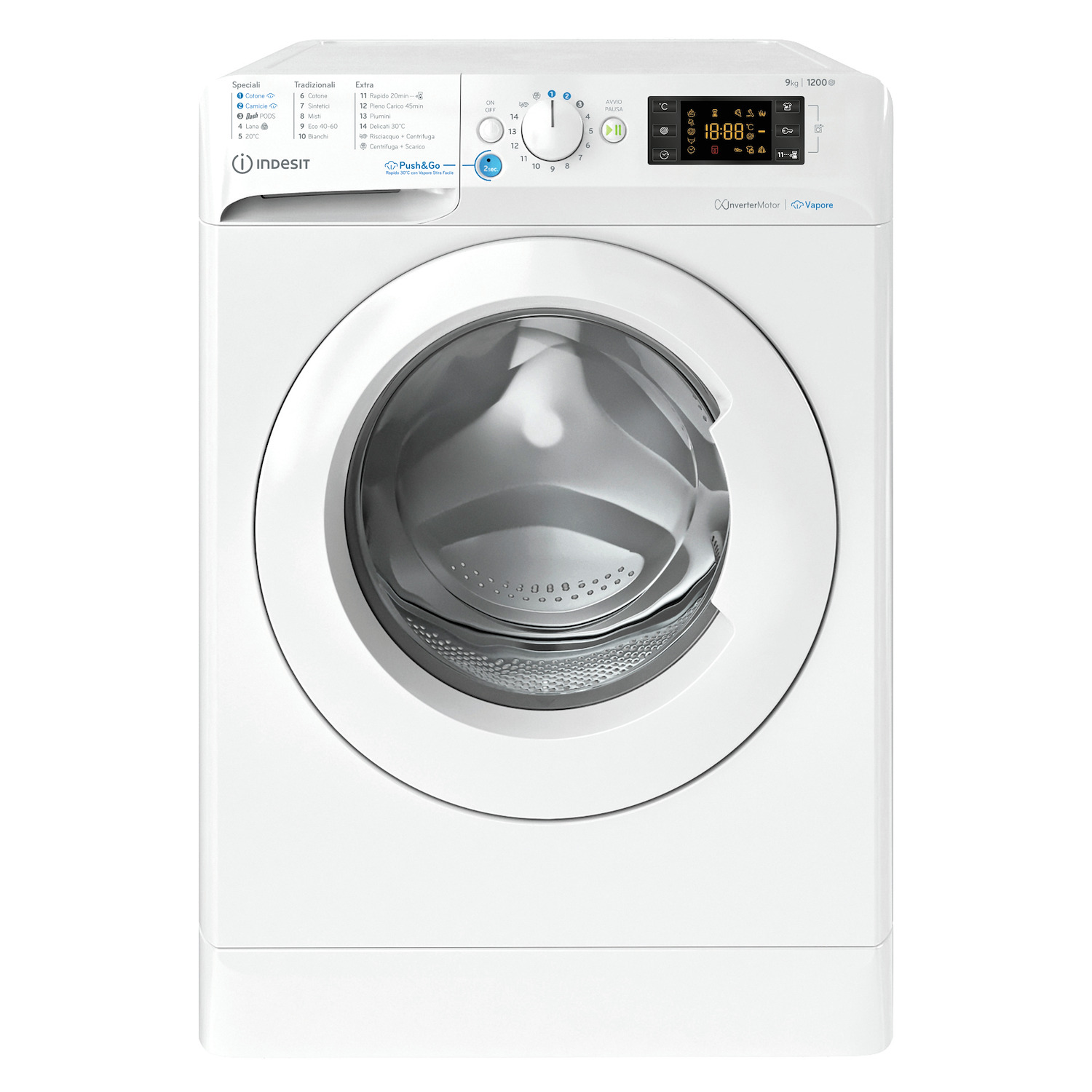 Indesit Bwe 91296X Wv It Lavatrice Caricamento Frontale 9 Kg 1200 Giri/Min Bianco