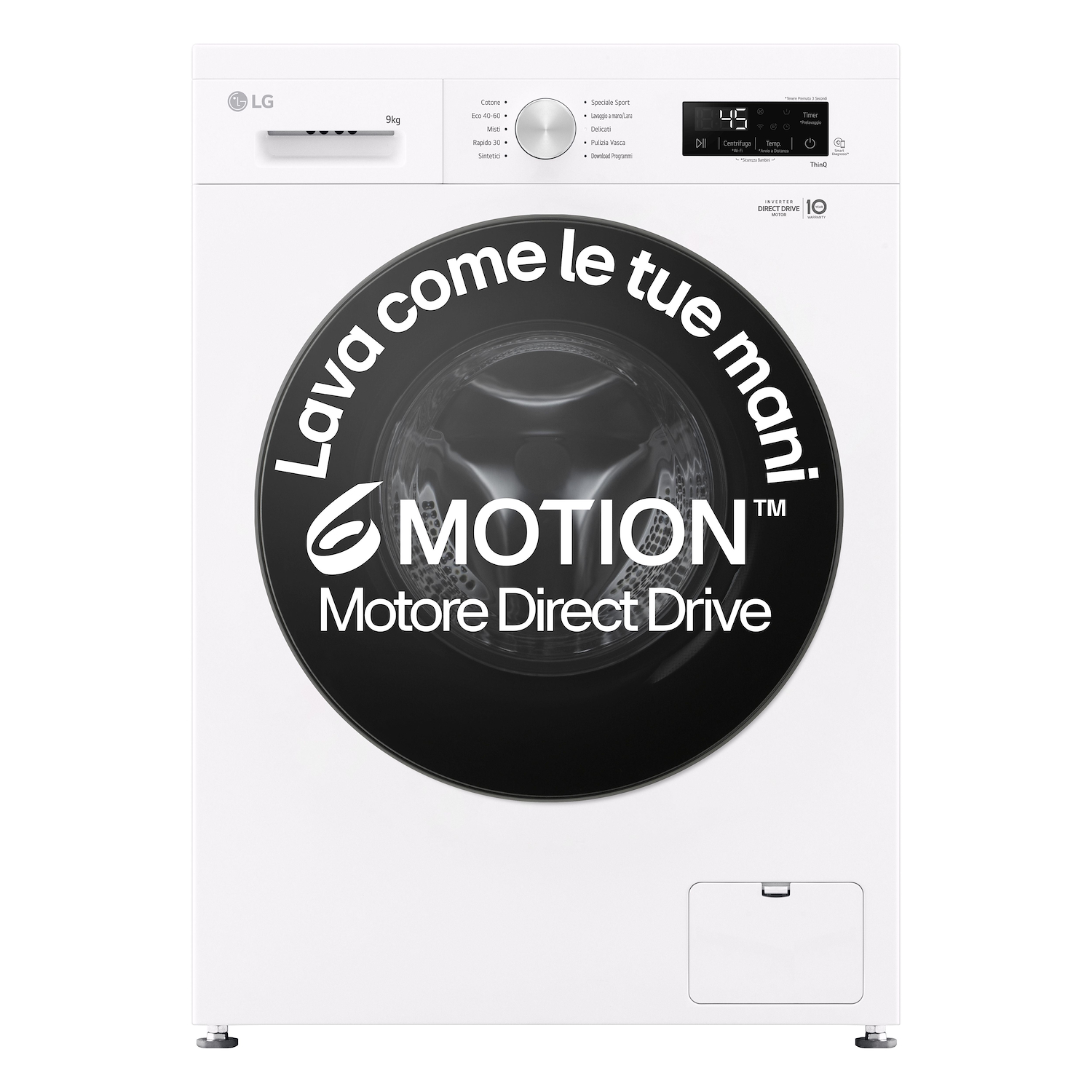 Lg F4Nx1009Nwb Lavatrice Smart 9Kg