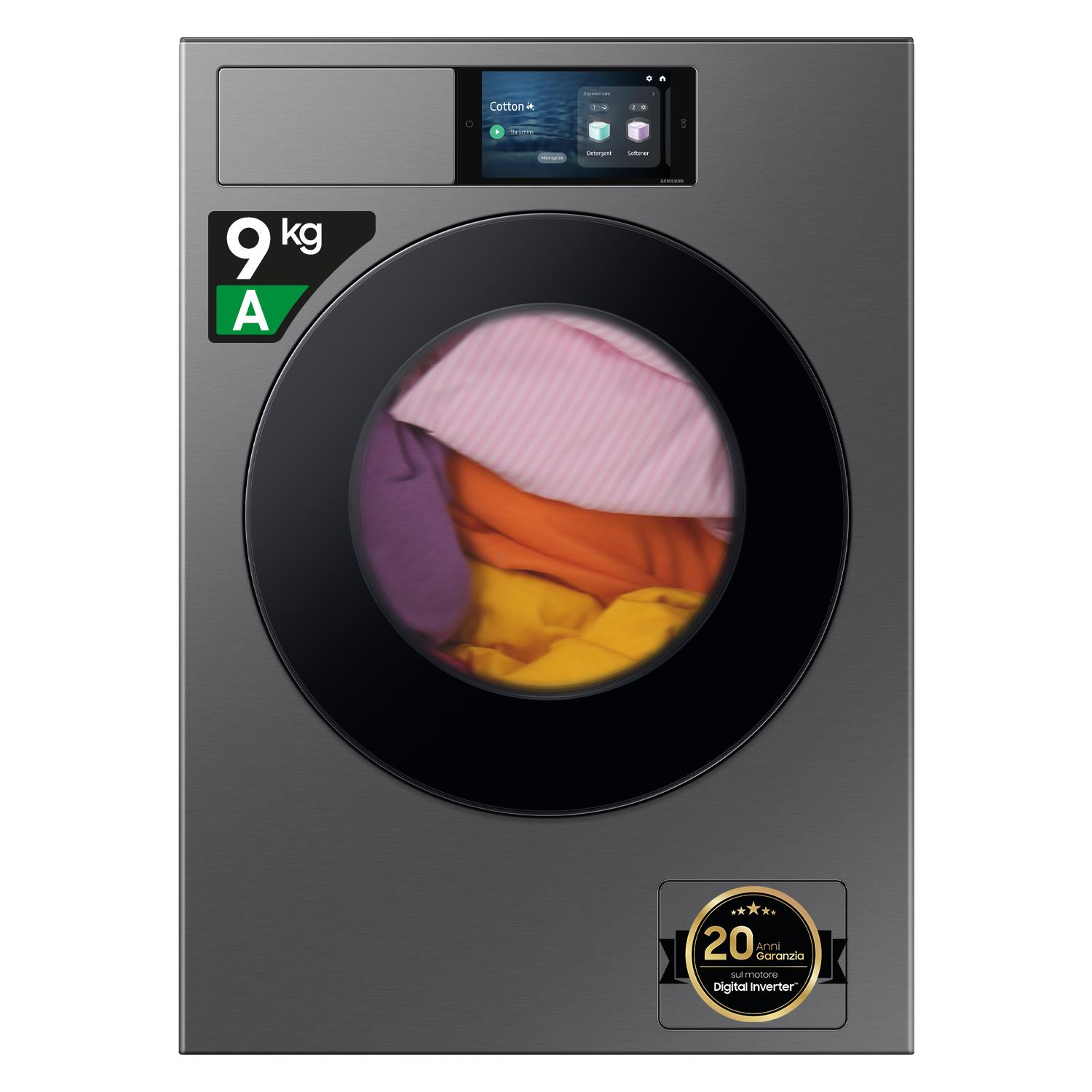 Samsung Lavatrice Serie Wf90F/24 Bespoke Ai Home 9Kg Classe A 55% Extra Efficienza - Darkerine Samsung Lavatrice Serie Wf90F/24 Bespoke Ai Home 9Kg Classe A 55% Extra Efficienza