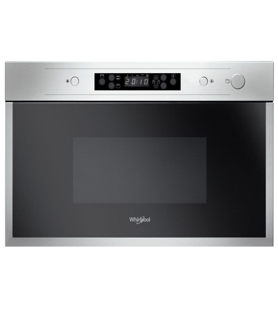 Whirlpool Microonde Incasso 22L con Grill LED Acciaio Inox 750W