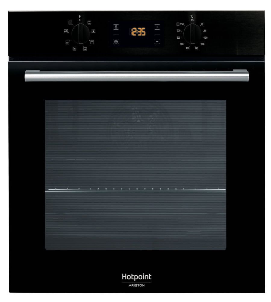 Hotpoint Forno Elettrico Pirolitico Ventilato 66L Da Incasso Nero
