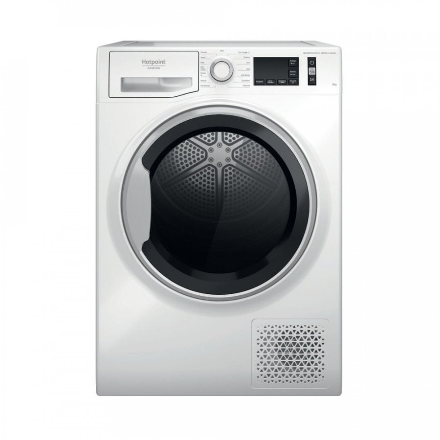 Hotpoint Asciugatrice 8kg Pompa di Calore Inverter A+++ Bianco Nero