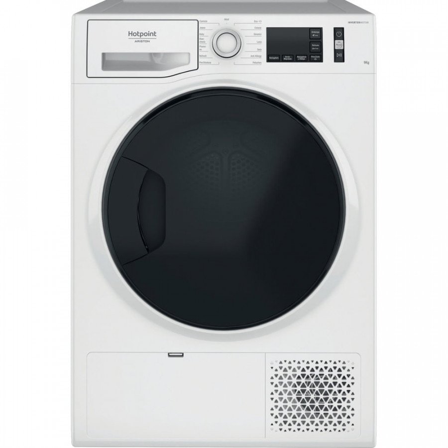 Hotpoint Asciugatrice Pompa di Calore 9kg Libera Installazione Bianco/Nero A+++