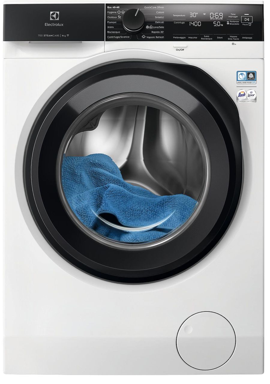 Electrolux Lavatrice 9 Kg Wi-Fi Touchscreen Classe A Bianco Carica Frontale