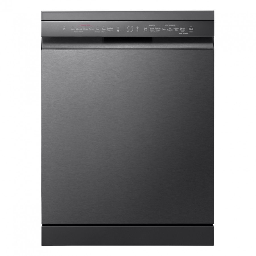 LG Lavastoviglie QuadWash 14 Coperti Classe B Nero Opaco Libera Installazione