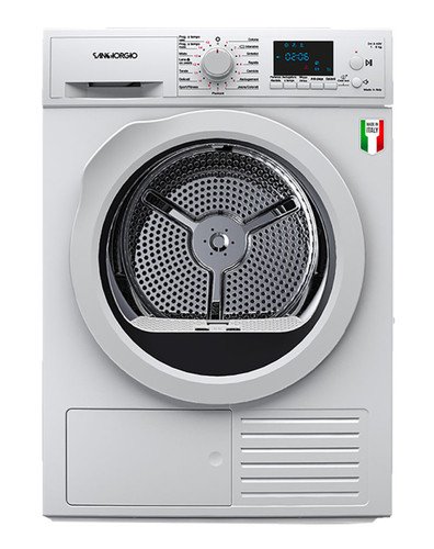 San Giorgio Asciugatrice Pompa di Calore 9kg Libera Installazione Bianco