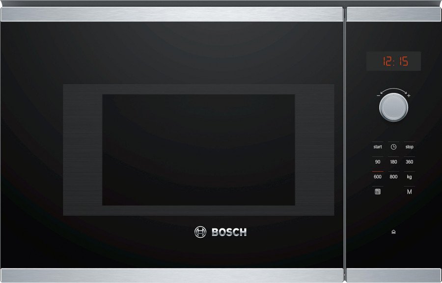 Bosch Forno Microonde Incasso 800W 20L Acciaio Inox Nero Touch Control
