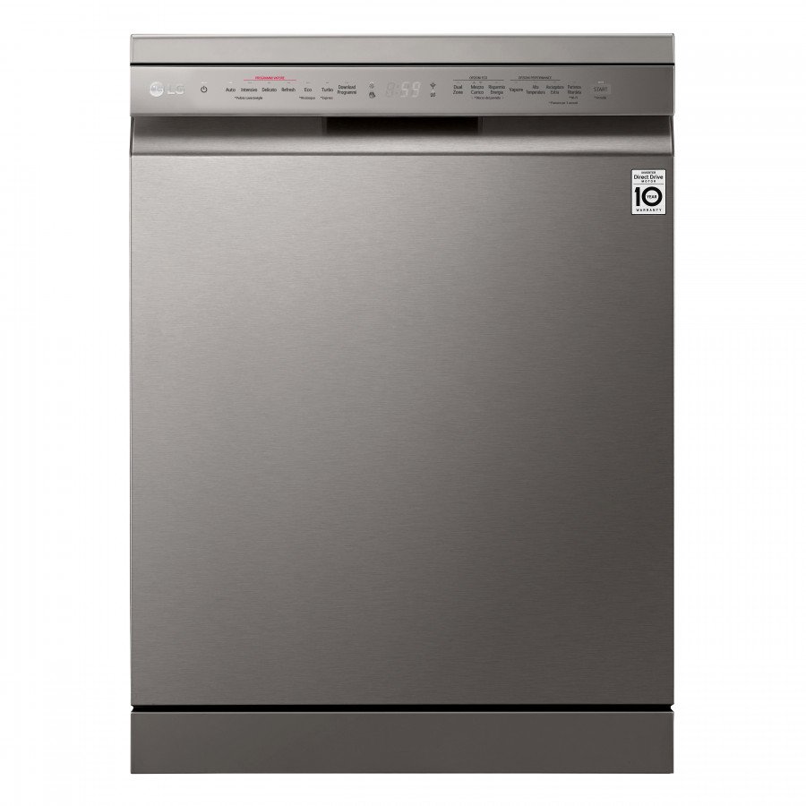 LG Lavastoviglie 14 Coperti QuadWash 60cm Inox Wi-Fi 43dB Libera Installazione