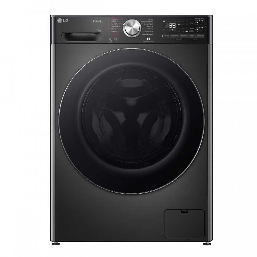 LG Lavatrice Caricamento Frontale 13kg 1400 Giri Inverter Nero