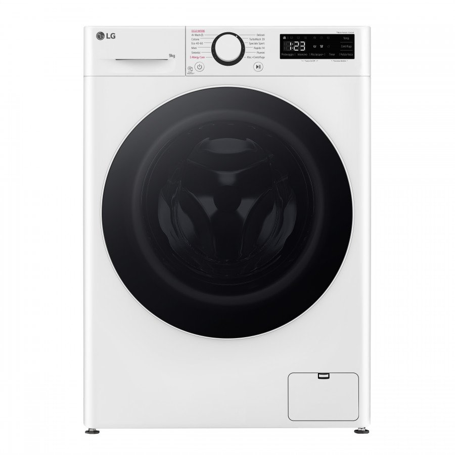LG Lavatrice Inverter 9kg 1400 Giri Caricamento Frontale Bianco