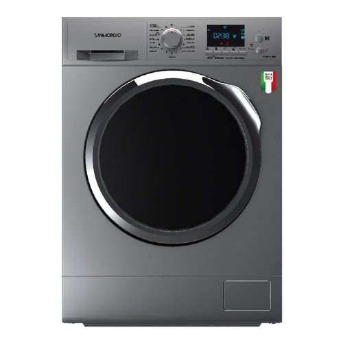 San Giorgio Lavatrice Libera Installazione 8kg 1400RPM Argento Nero