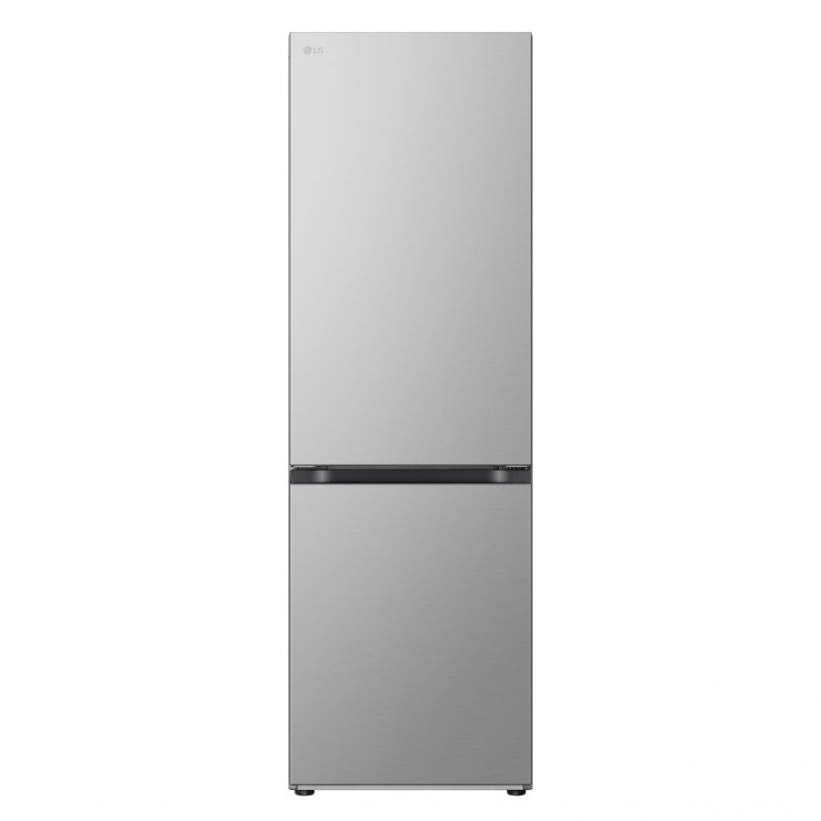LG Frigorifero Combinato No Frost 344L Inox Prime Silver LED Display