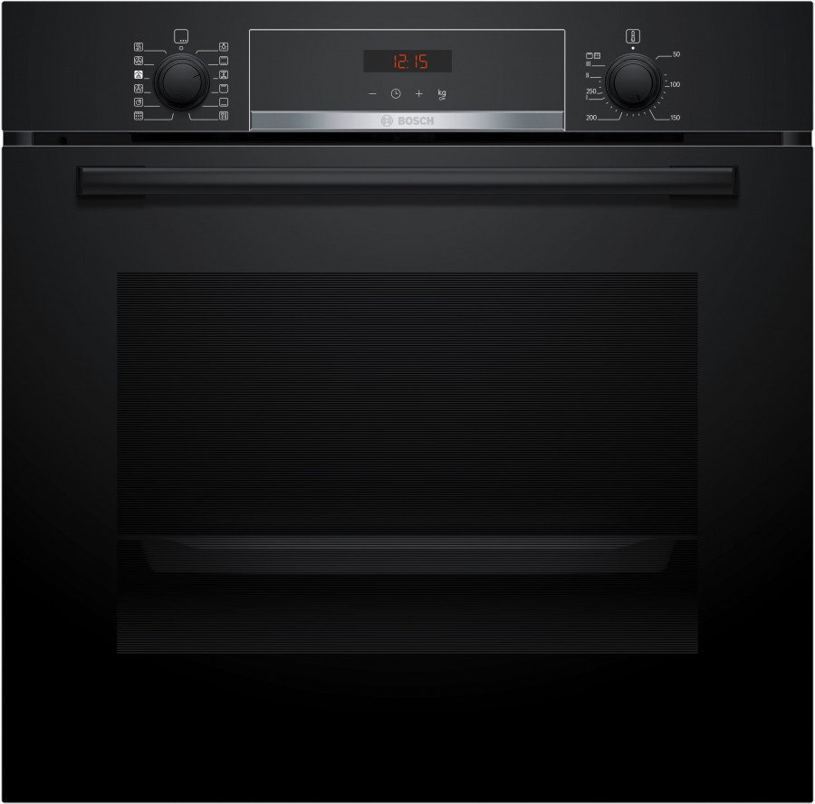 Bosch Forno Elettrico Incasso 71L Autopulente Ventilato Classe A+ Nero