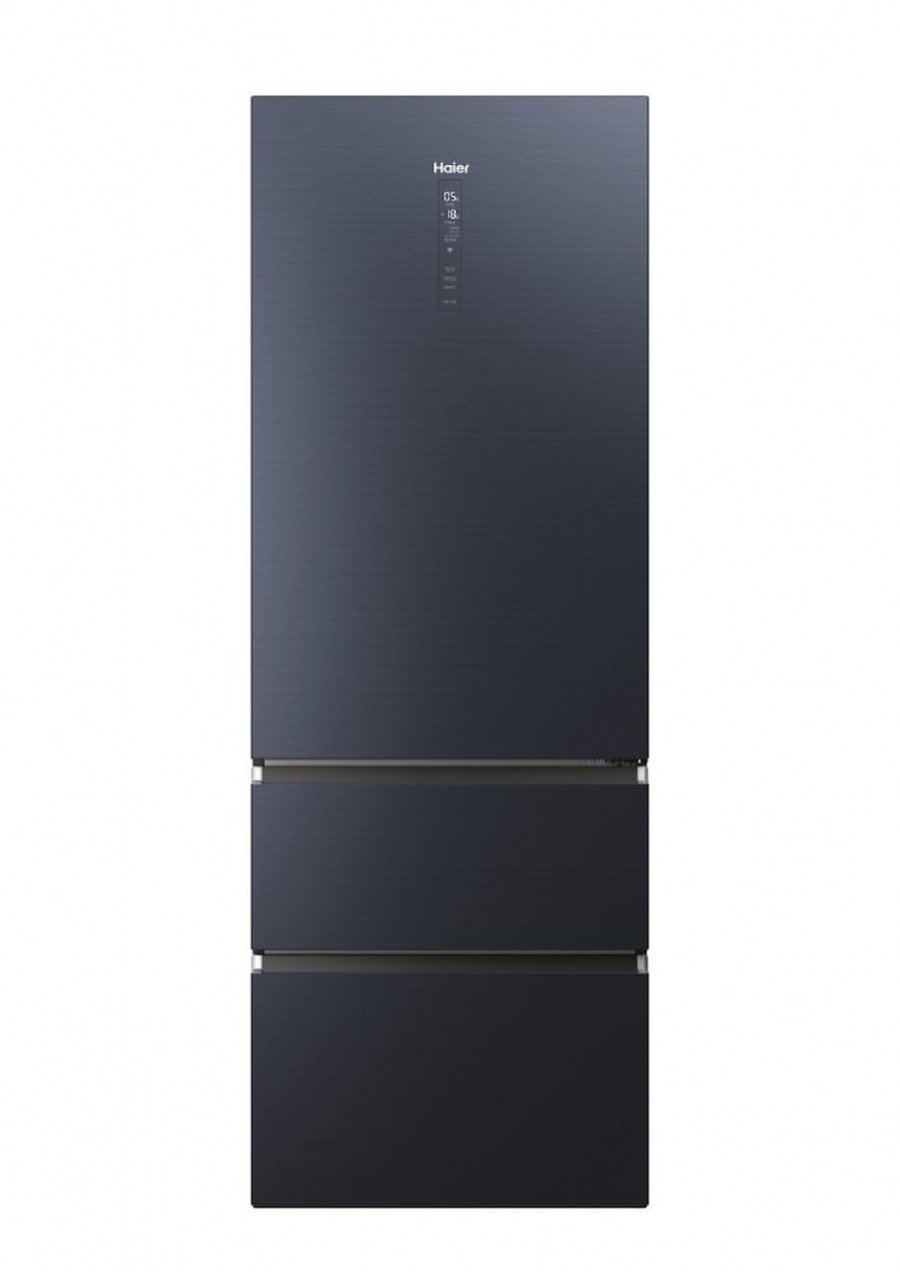 Haier Frigorifero Combinato No Frost 483L Nero Touch LED Wi-Fi HTW7720ENMB