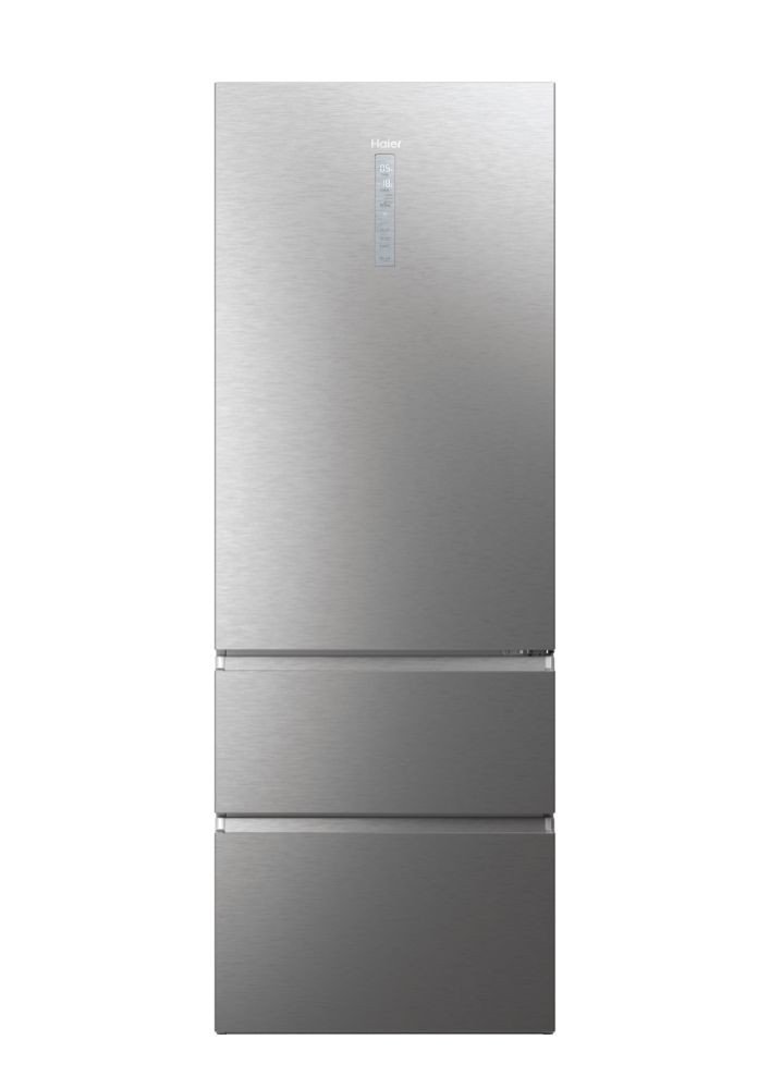 Haier Frigorifero 3 Porte 486L WiFi No Frost LED Platinum Inox Cl D