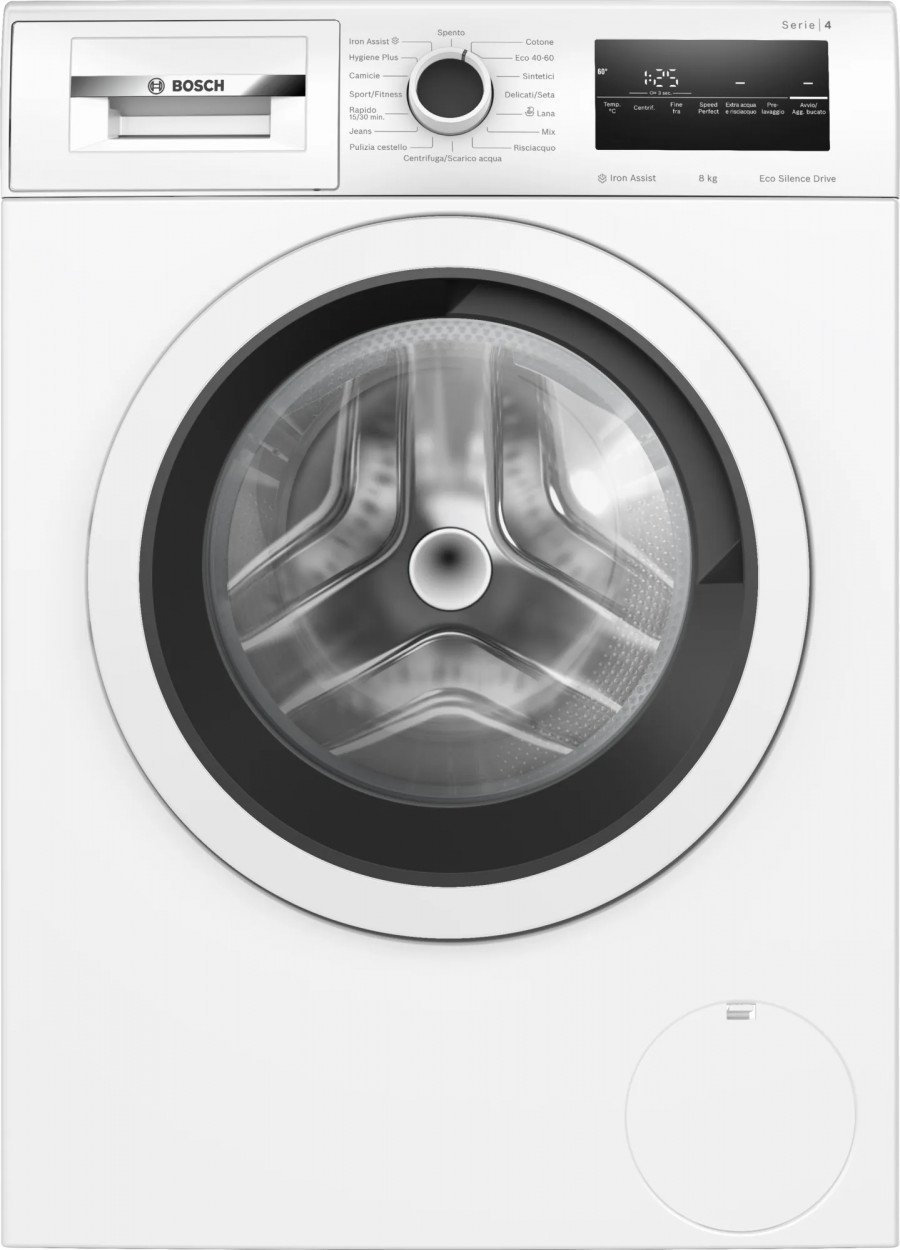 Bosch Lavatrice 8 kg EcoSilence Drive 1400 Giri Bianco A++